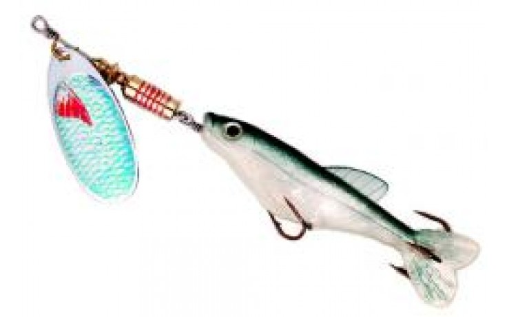 Balzer Colonel Z Minnow Original Spinner mit Gummifisch bestückt 10 Gramm