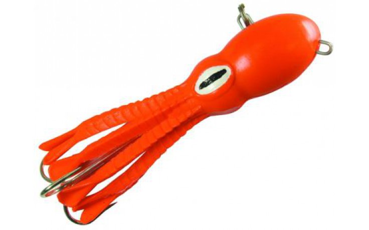 Eisele Octopus Jig Pilker Meeresangelköder zum Fischen im Meer 250 Gramm Farbe rot
