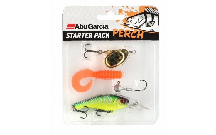Abu Garcia Starter Pack Perch Barsch Angelköder Set 4 Angelköder für Barsch und Forelle