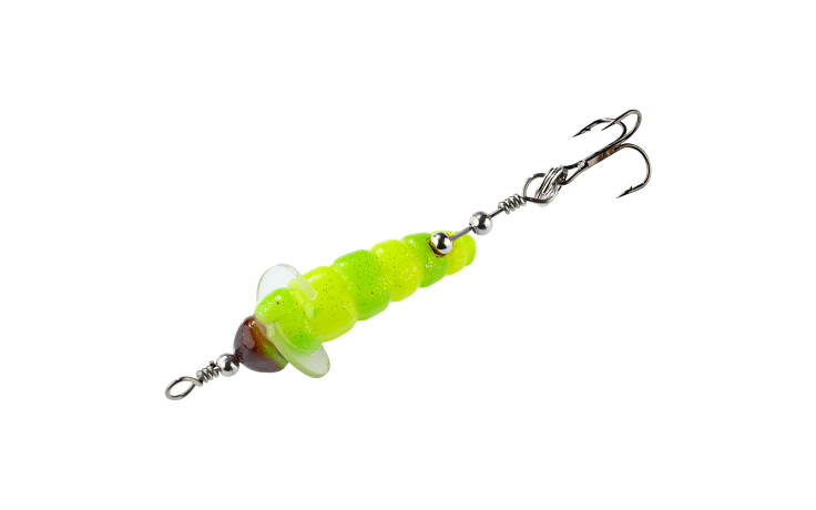Balzer Killer Made Spinning Maggot Forellenköder gelb grün