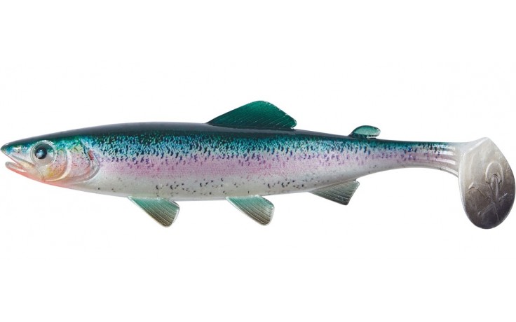 Clone Shad Regenbogenforelle 9cm Angelköder Gummifisch zum Angeln auf Raubfische