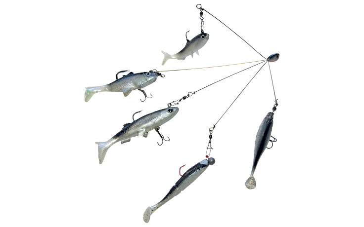 Behr Umbrella Rig für Softlures mit 5 Fangarmen