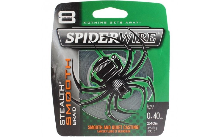 Spiderwire Stealth Green 0,10mm 3000M 6,20Kg Geflochtene Angel Schnur Grün Sha 