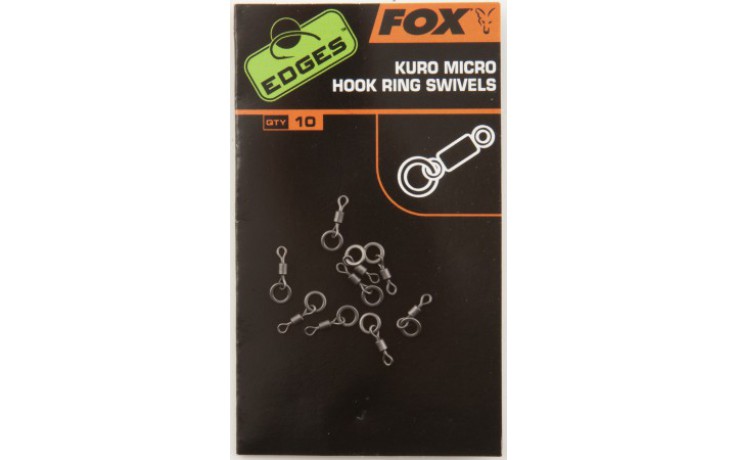 FOX Edges Kuro Micro Hook Ring Swivels - Wirbel mit Ring
