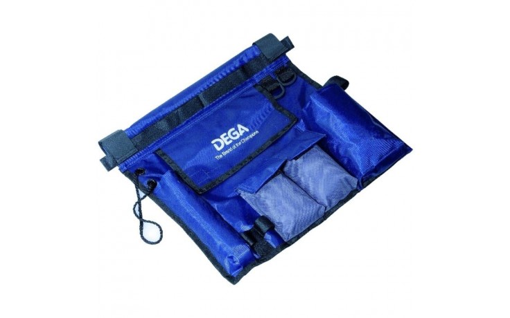 Dega Relingtasche 38 * 38 cm für Pilker, Angelköder  mit breitem Klettband für sicheren Halt