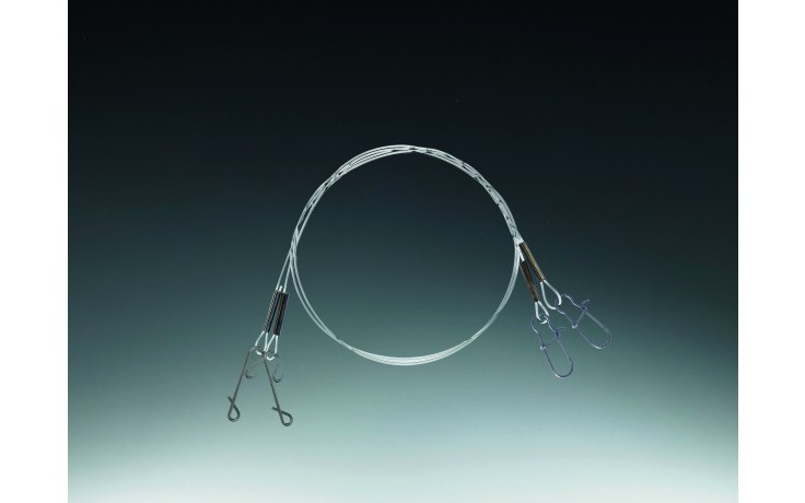 Balzer Hardmono-Vorfach No Knot 15 kg 50 cm 0,60 mm 2 Stück Raubfischvorfach Hechtvorfach mit Not a Knot Verbinder 