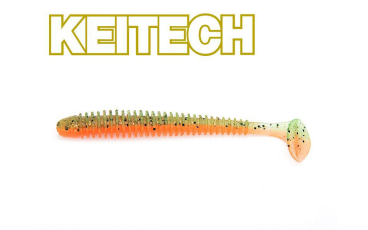 Keitech 3 Swing Impact Fire Tiger 10 Stück aus Japan mit Tintenfischaroma