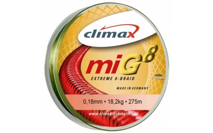 Geflochtene Angelschnur 0,16 mm 14,8 kg olivgrün Preis pro Meter