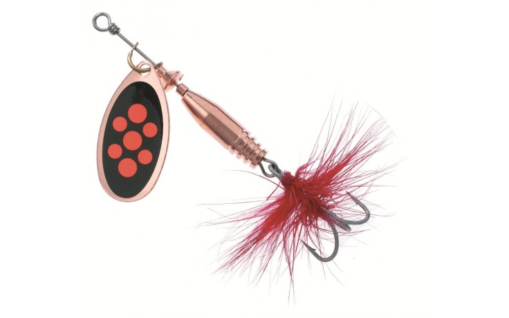 Spinner Colonel Classic Standard Forellenspinner Barschspinner 5 Gramm kupfer schwarz mit roten Punkten
