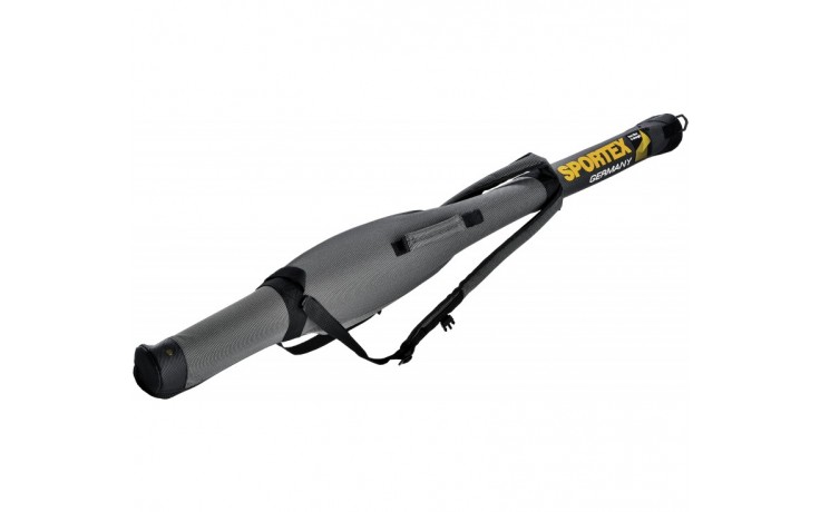 Sportex Super Safe Rutentransportrohr 1,25 Meter für 1 montierte Angelrute Farbe grau