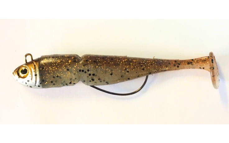 Spro Guts Bait Weedless Worm Angelköder Zanderköder Hechtköder 11 cm 13 Gramm Golden Goby