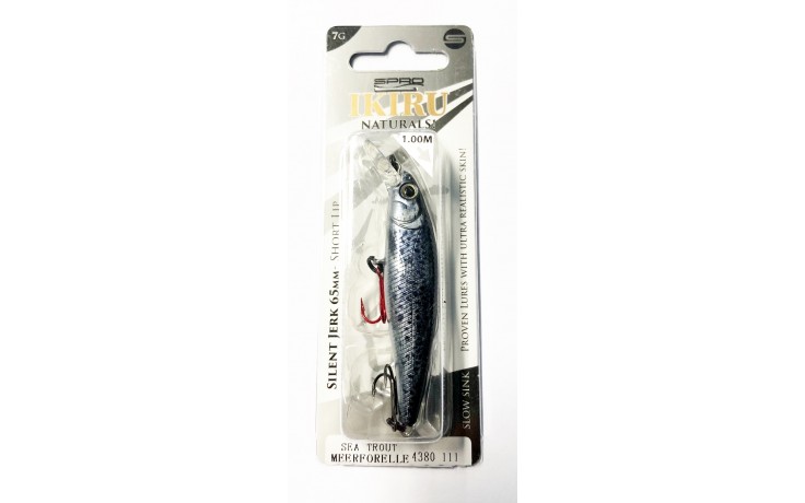 Ikiru Naturals Silent Jerk65 S-Trout  6,5cm 6,8g Farbe  Sea Trout