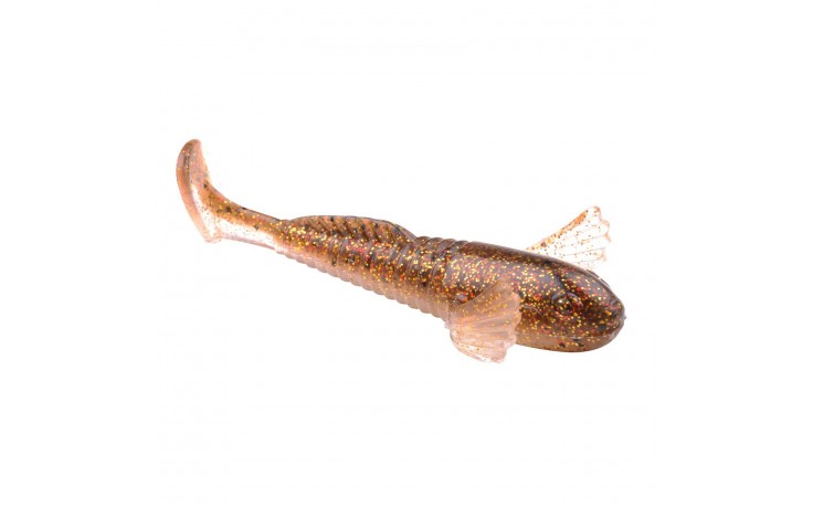 Spro Shy Goby 10 cm Angelköder Sexy Gold Back Gummifisch für Raubfische Hechtköder