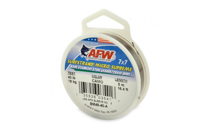 Stahlvorfach 49fädig 5 Meter 18 kg