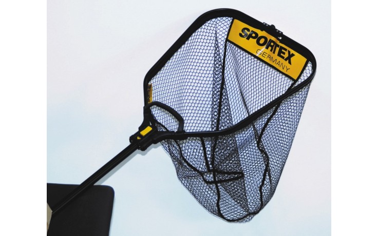 Kescher Sportex gummiert und faltbar Länge ca. 1,85 m