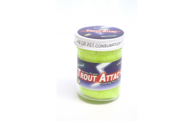 Trout Attack Troutbait Chartreuse Garlic Glitter