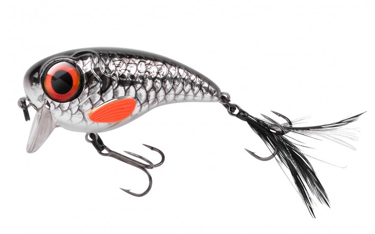 Spro Fat Iris Wobbler Kunstköder Farbe Shining Roach Rotauge 80 mm 40 Gramm Hechtwobbler