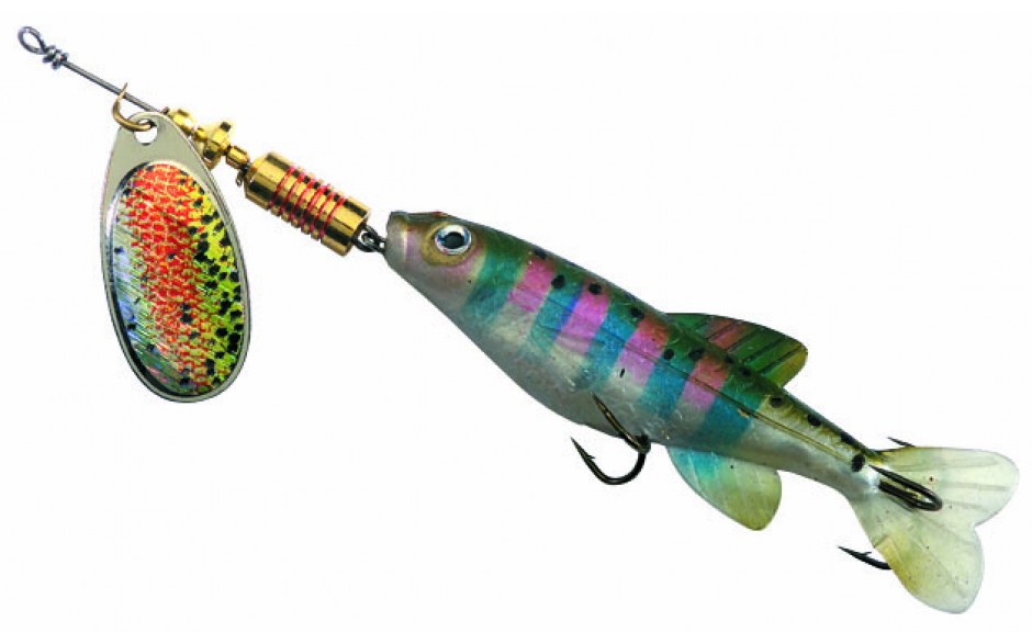Balzer Colonel Z Minnow Original Spinner mit Gummifisch bestückt