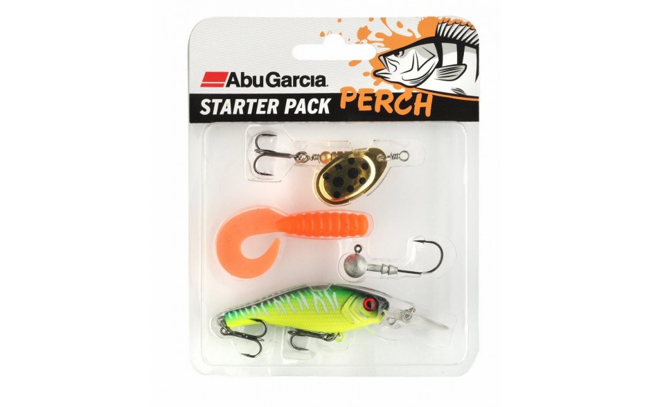 Abu Garcia Starter Pack Perch Barsch Angelköder Set 4 Angelköder für Barsch und Forelle