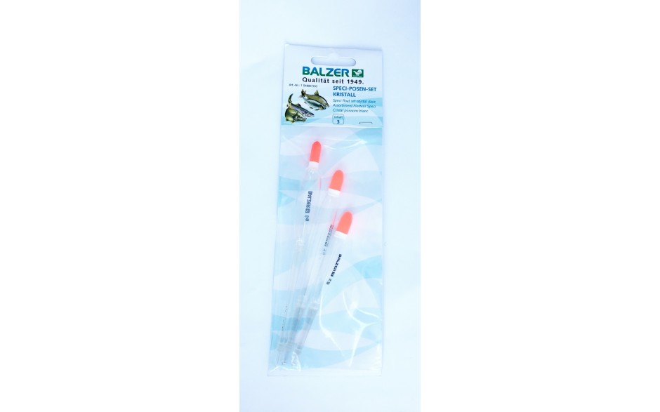 Balzer Angelposen 3er Set mit 2 4 und 5 Gramm Seitenlaufposen Set