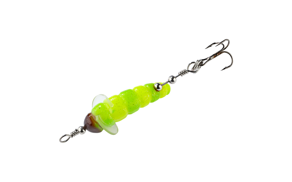 Balzer Killer Made Spinning Maggot Forellenköder gelb grün