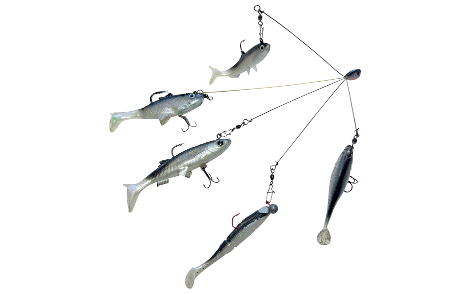 Behr Umbrella Rig für Softlures mit 5 Fangarmen