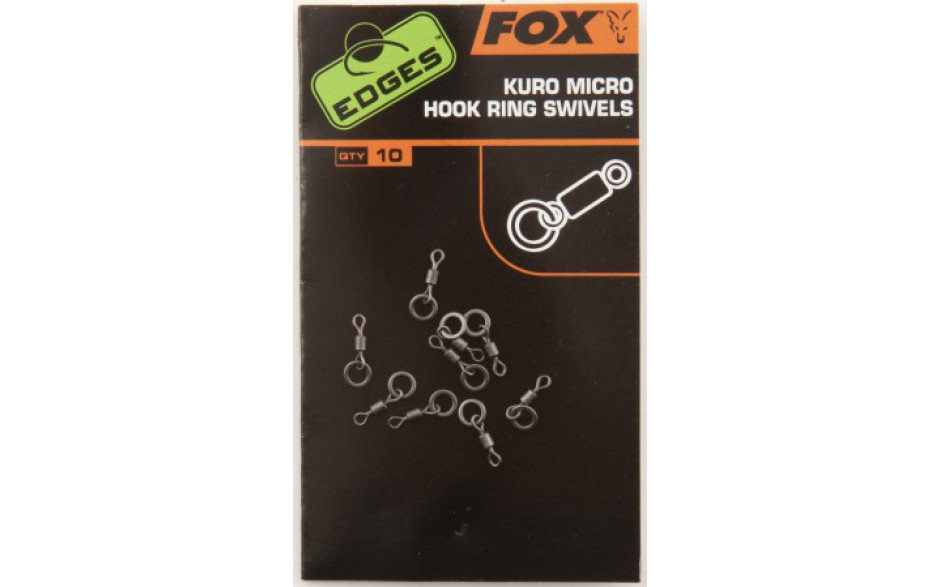 FOX Edges Kuro Micro Hook Ring Swivels - Wirbel mit Ring