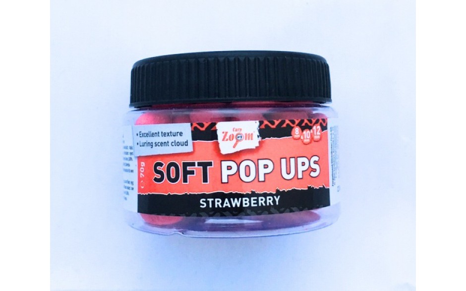 Carp Zoom Soft Pop Up Boilies 8 | 10 | 12 mm | Erdbeere