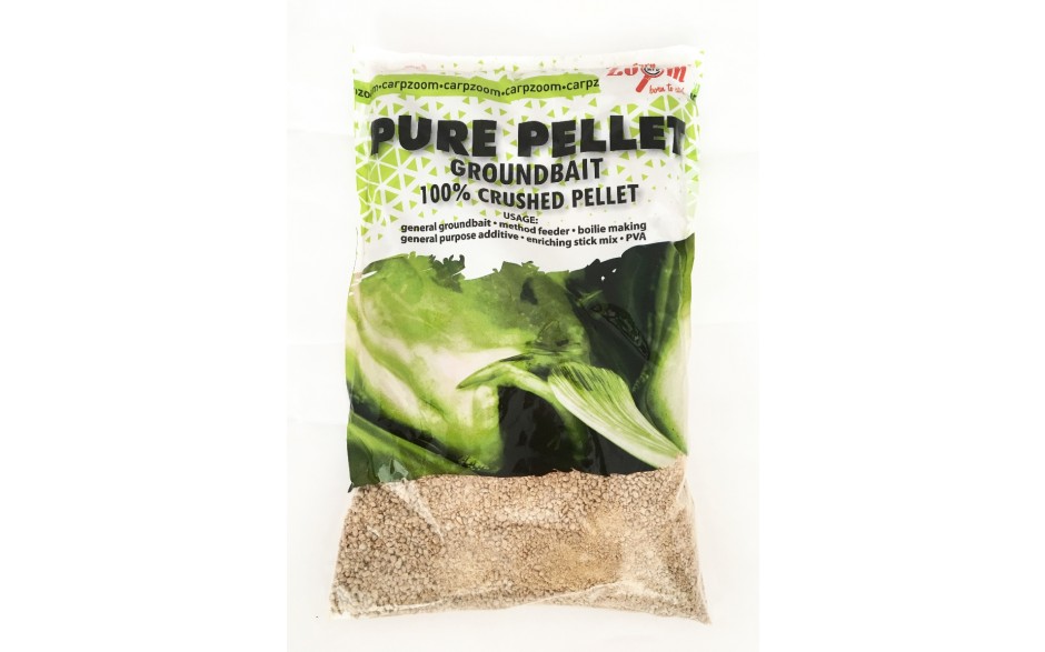 Carp Zoom Pure Pellets Heilbutt grob ideales Anfütterungsmittel 800 Gramm zum Anfüttern