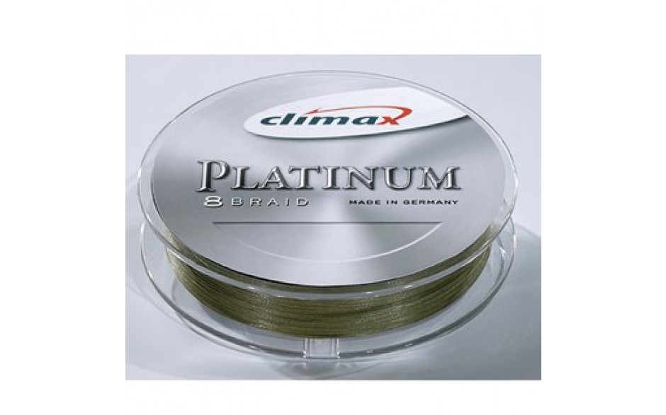 Climax Platinum 8 Braid geflochtene Angelschnur KHAKI 0,16 mm/15,5 kg 1 Meter
