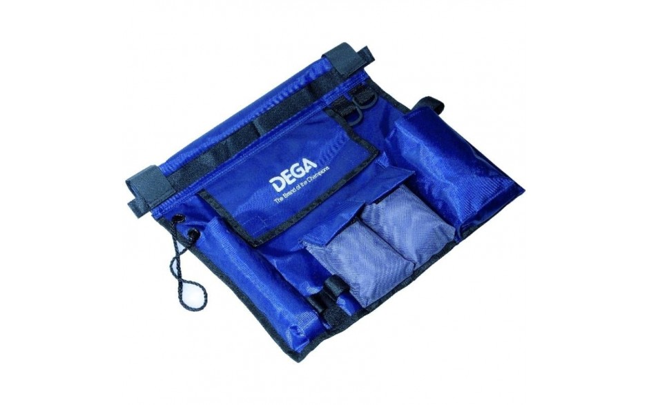 Dega Relingtasche 38 * 38 cm für Pilker, Angelköder  mit breitem Klettband für sicheren Halt