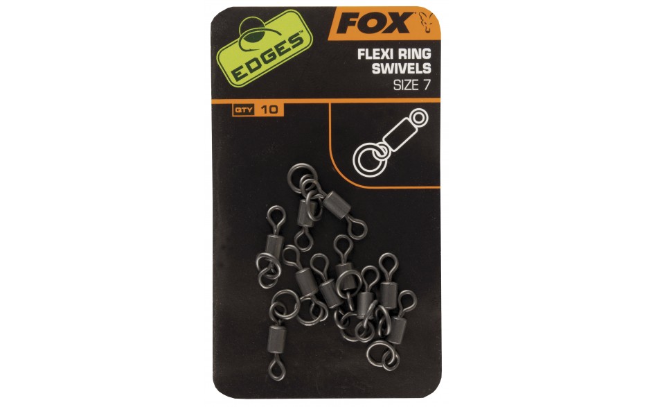 Fox Edges Flexi Ring Swivels Größe 7