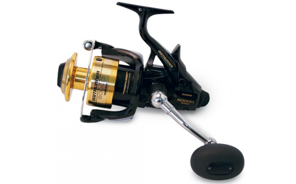 Freilaufrolle Shimano Baitrunner 12000 D mit Frontbremse