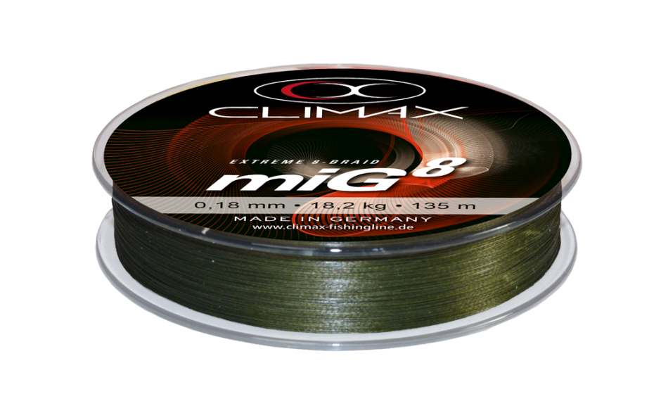 Geflochtene Angelschnur 0,12 mm 9,5 kg olivgrün Preis pro Meter