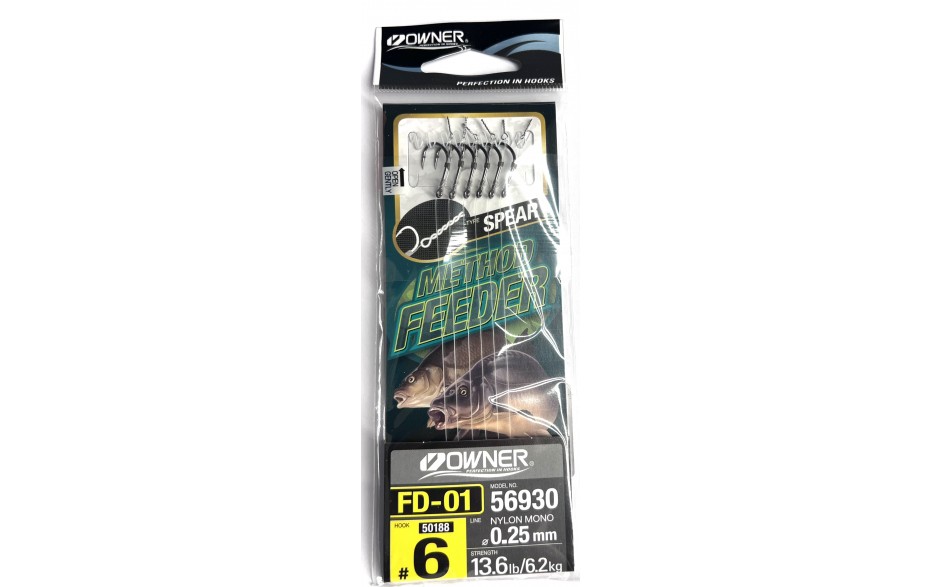 Owner-method-feeder-vorfachhaken-6-stueck-mit-speer
