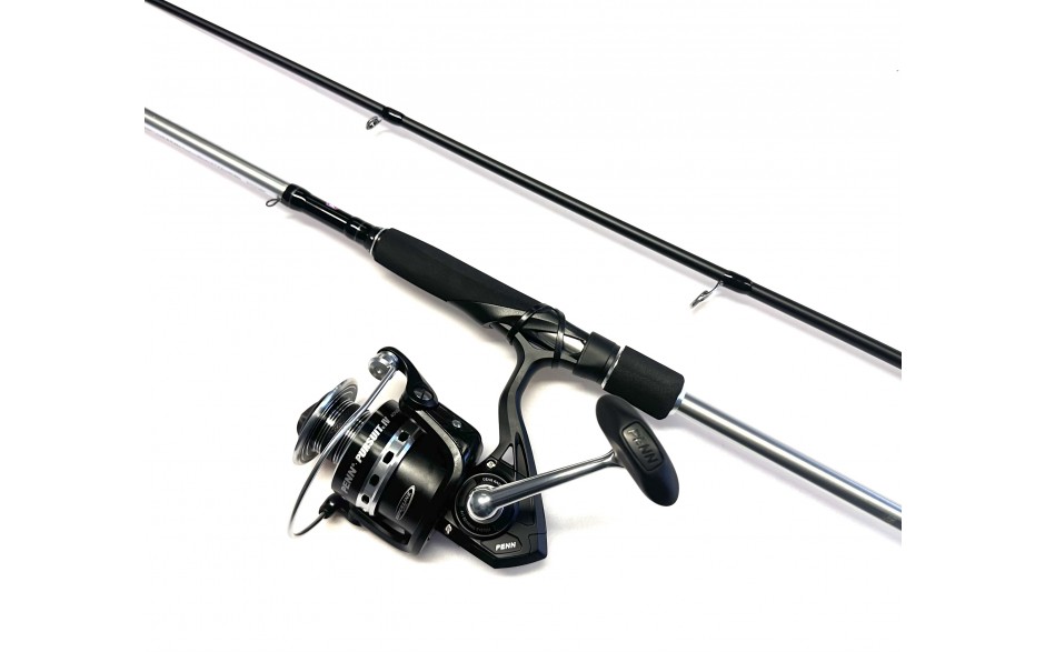 penn-pursuit-inshore-combo-lure-Angelrute-2,44 Meter-Meeresangelset-Angelrolle-Frontbremse-Steckrute-2teilig