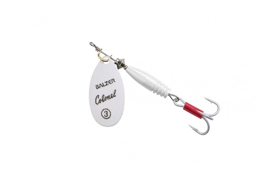 Spinner Colonel Classic Fluo Farbe white Pearl Forellenspinner Barschspinner 3 Gramm