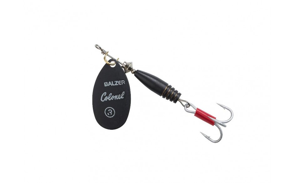 Spinner Colonel Classic Fluo Farbe schwarz Forellenspinner Barschspinner 5 Gramm Größe 2
