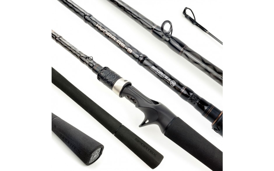 Sportex Hydra RS-3 Baitcast Rute 2,25 Meter 2teilig 1,16 Meter Transport 23 bis 86 Gramm Wurfgewicht 157 Gramm 10 Ringe