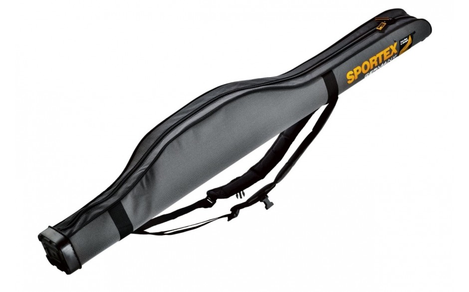 Sportex Super Safe 1,65 Meter für 1 Angelrute Farbe grau mit 2 Trageriemen für Rucksackfunktion