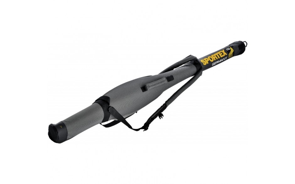 Sportex Super Safe Rutentransportrohr 1,25 Meter für 1 montierte Angelrute Farbe grau