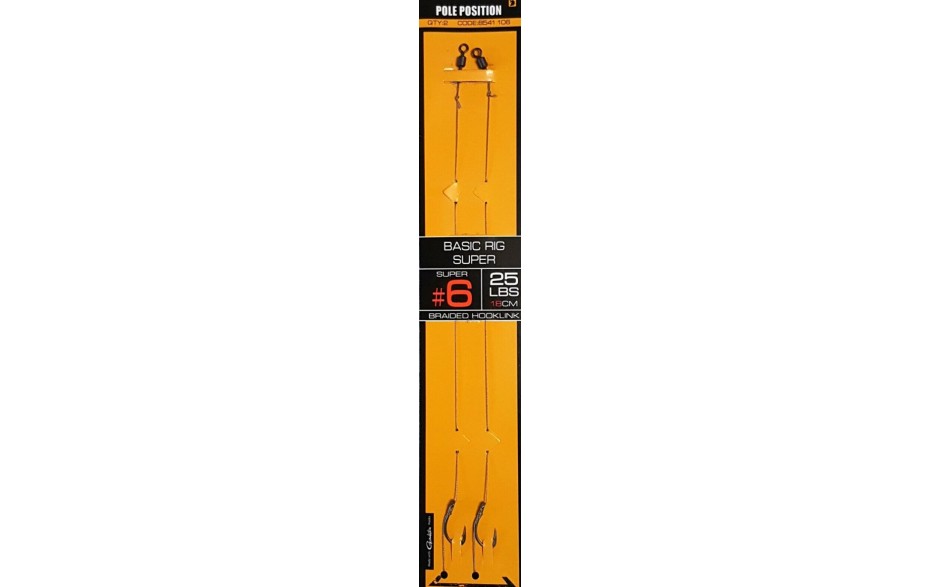 Spro Strategy Basic Rig Super 18 cm Hakengröße 6 2 Stück Karpfenvorfach