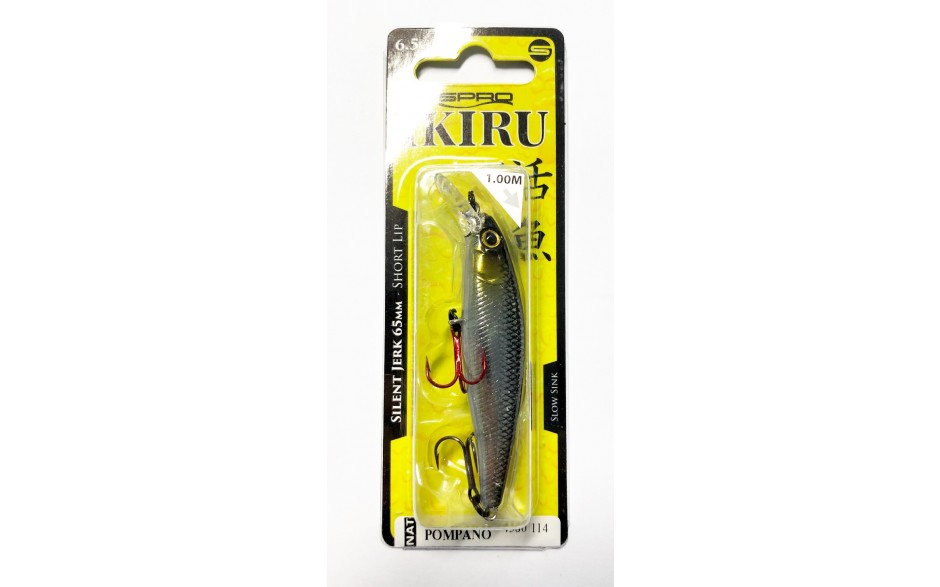 Ikiru Nat. Silent Jerk 65 Pompano  6,5cm 6,8g Farbe  Pompano