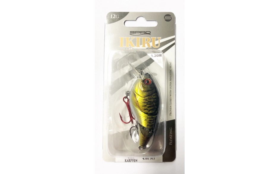 Spro Ikiru Naturals Tri Crank 6,5 cm Carp Tauchtiefe 1,2 m