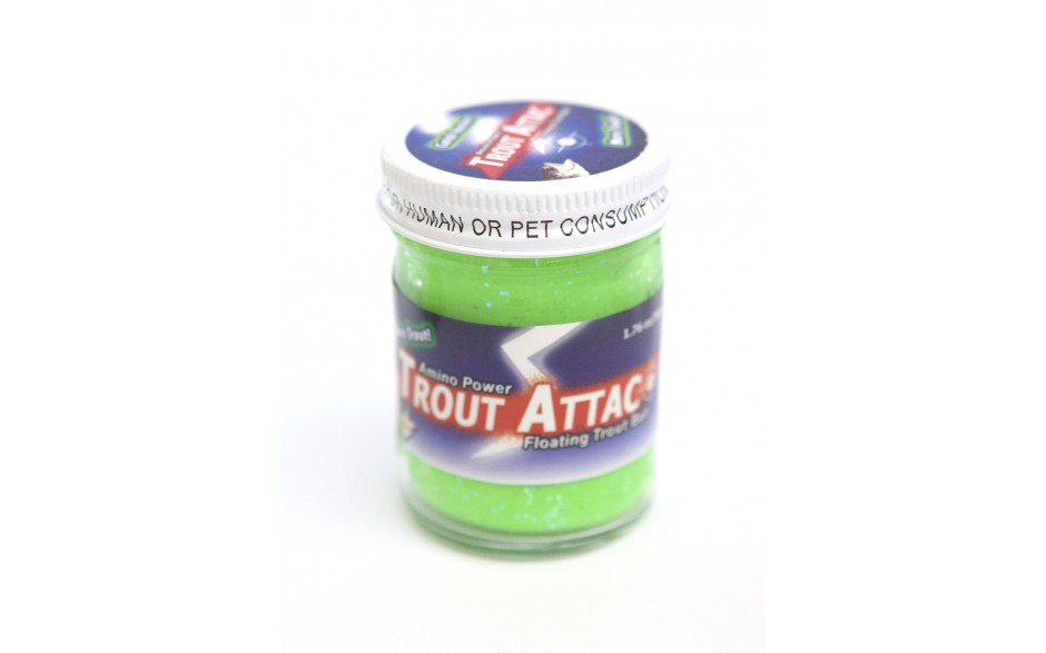 Trout Attack Troutbait Green Garlic Glitter