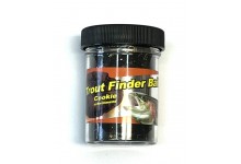 Trout Finder Bait Forellenteig Cookie 50 Gramm Angelköder mit Glitter und Knoblauch Geschmack