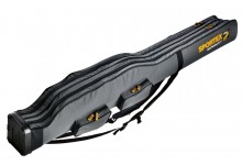 Sportex Super Safe 1,5 Meter mit 2 Fächer für 2 bis 4  Angelruten Farbe grau mit 2 Trageriemen