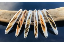 Spange Perlmutt Tiger Premium 12 cm Perlmutt-Spange Farbe Tiger