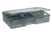 Angelbox für Angelzubehör 35,5 * 22,5 * 8 cm sehr stabile Angel Köder Box und Angelzubehörbox