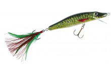 Wobbler MK Grosshecht-Schlange 13 cm 27 Gramm bis 2 Meter Taucht. Angelwobbler Farbe Hecht Natur